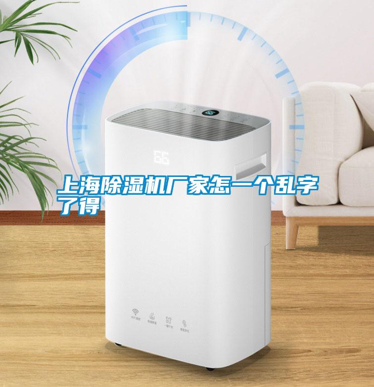 上海除濕機(jī)廠(chǎng)家怎一個(gè)亂字了得