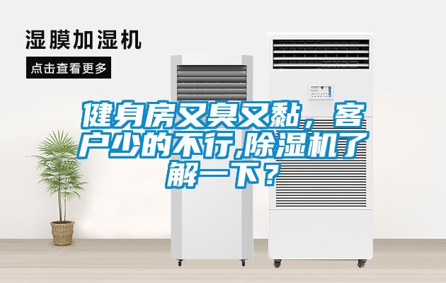 健身房又臭又黏，客戶少的不行,除濕機了解一下？