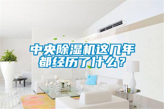 中央除濕機(jī)這幾年都經(jīng)歷了什么？