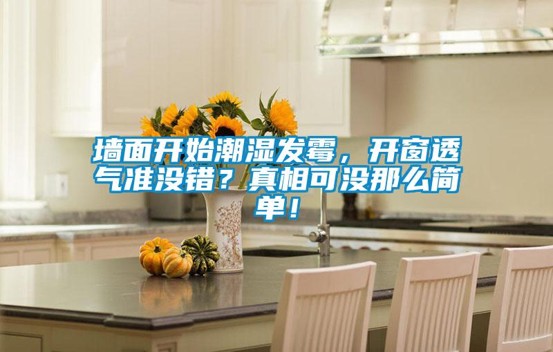 墻面開始潮濕發(fā)霉，開窗透氣準沒錯？真相可沒那么簡單！