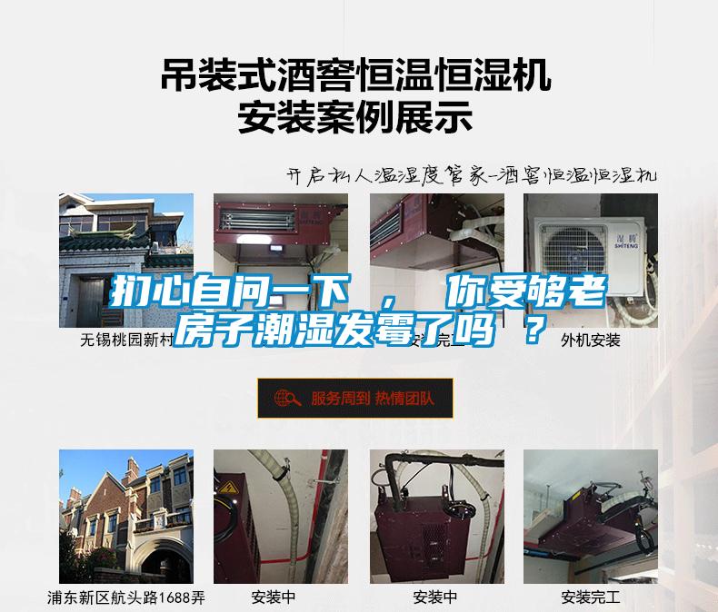 捫心自問一下 ， 你受夠老房子潮濕發霉了嗎 ？