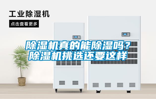 除濕機真的能除濕嗎？除濕機挑選還要這樣