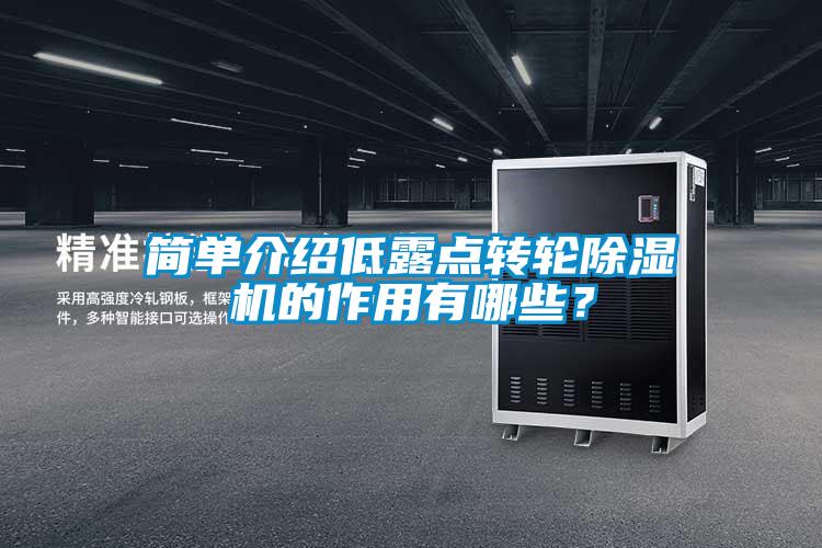 簡單介紹低露點轉輪除濕機的作用有哪些？