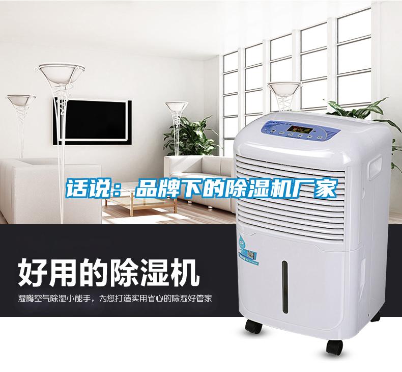 話說:品牌下的除濕機廠家