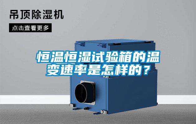 恒溫恒濕試驗(yàn)箱的溫變速率是怎樣的？