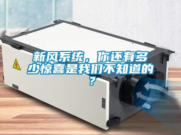 新風(fēng)系統(tǒng),你還有多少驚喜是我們不知道的?