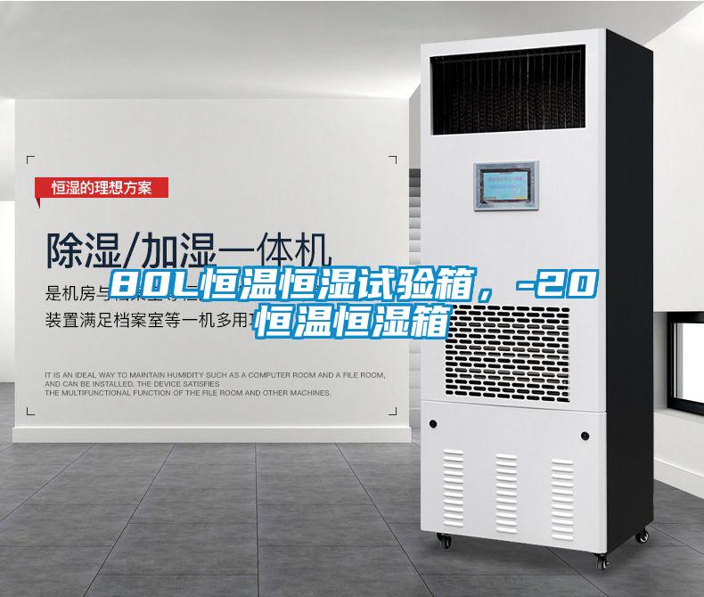 80L恒溫恒濕試驗箱，-20℃恒溫恒濕箱