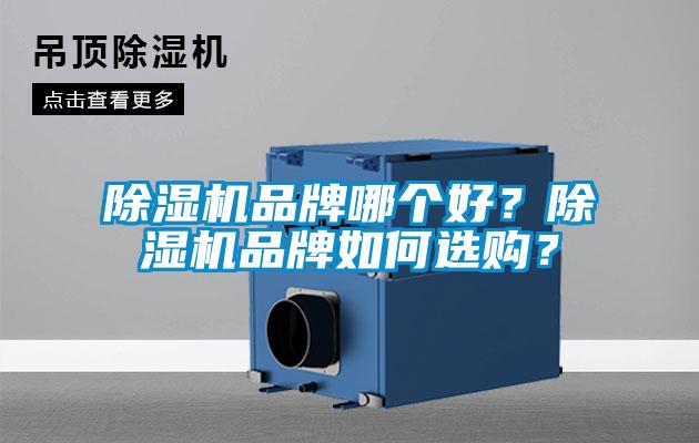 除濕機品牌哪個好？除濕機品牌如何選購？
