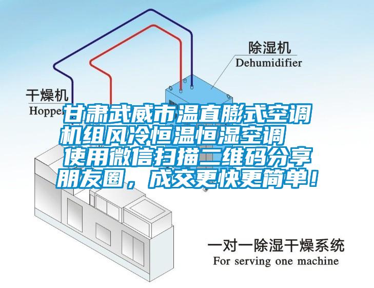 甘肅武威市溫直膨式空調機組風冷恒溫恒濕空調  使用微信掃描二維碼分享朋友圈,成交更快更簡單!