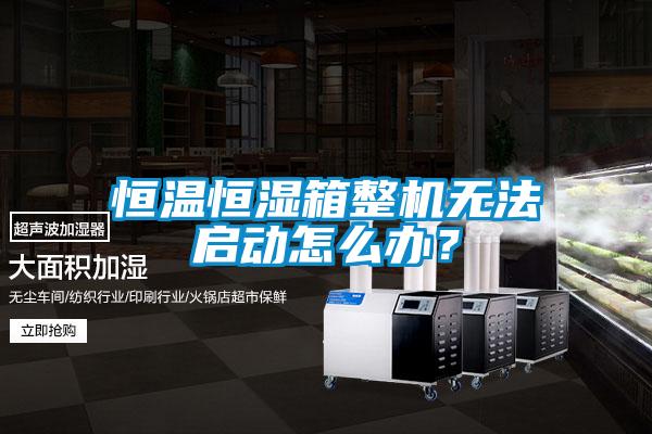 恒溫恒濕箱整機無法啟動怎么辦?