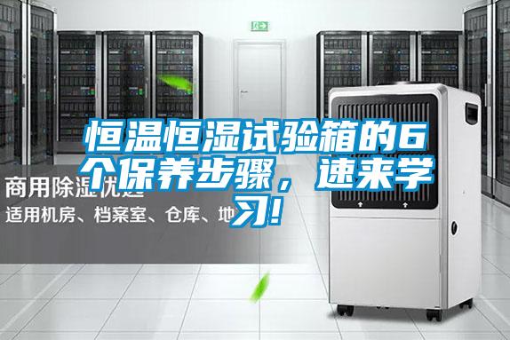 恒溫恒濕試驗(yàn)箱的6個(gè)保養(yǎng)步驟,速來學(xué)習(xí)!