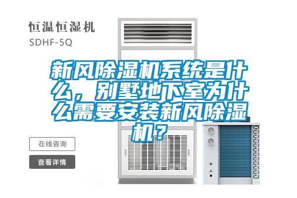 新風(fēng)除濕機系統(tǒng)是什么,別墅地下室為什么需要安裝新風(fēng)除濕機?