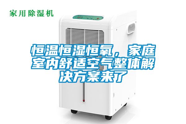 恒溫恒濕恒氧,家庭室內(nèi)舒適空氣整體解決方案來了