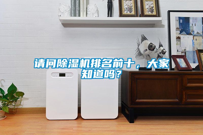 請問除濕機排名前十，大家知道嗎？