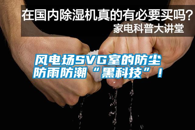 風電場SVG室的防塵防雨防潮“黑科技”！