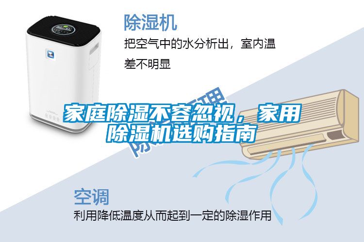 家庭除濕不容忽視，家用除濕機選購指南